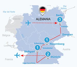 Itinerario Circuito Alemania